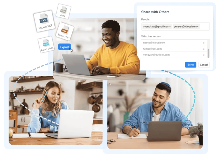 Collaborate with others on subtitling projects via Maestra Teams.