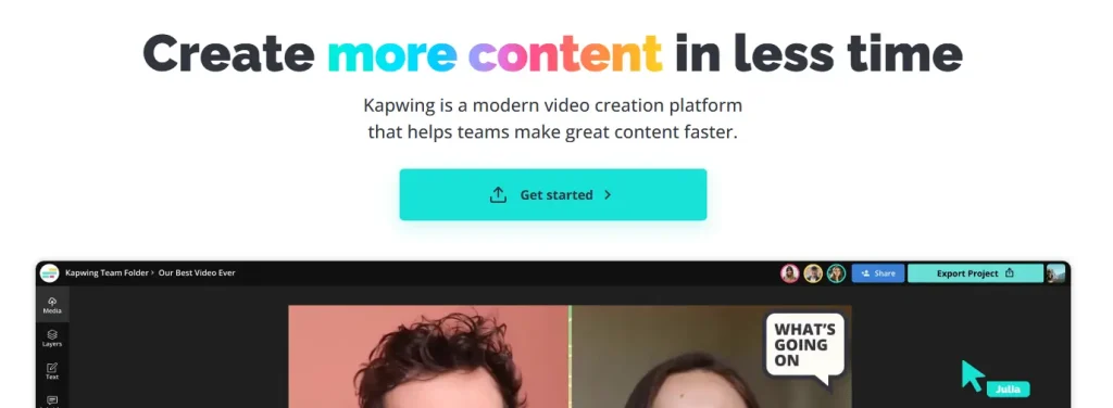 Kapwing is a video creation platform.