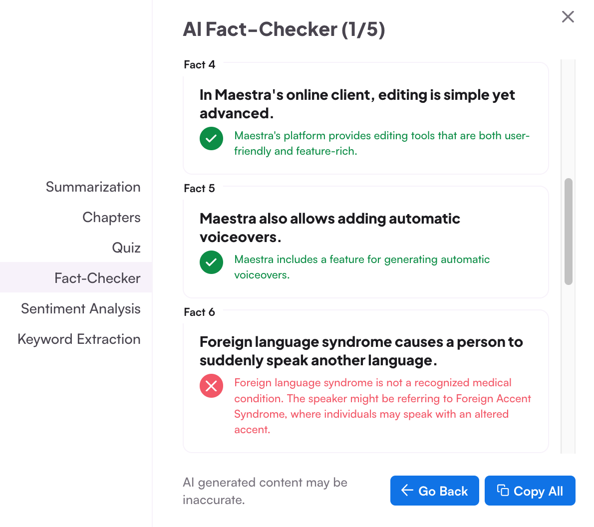 Create Summaries, Chapters, Quizzes and More