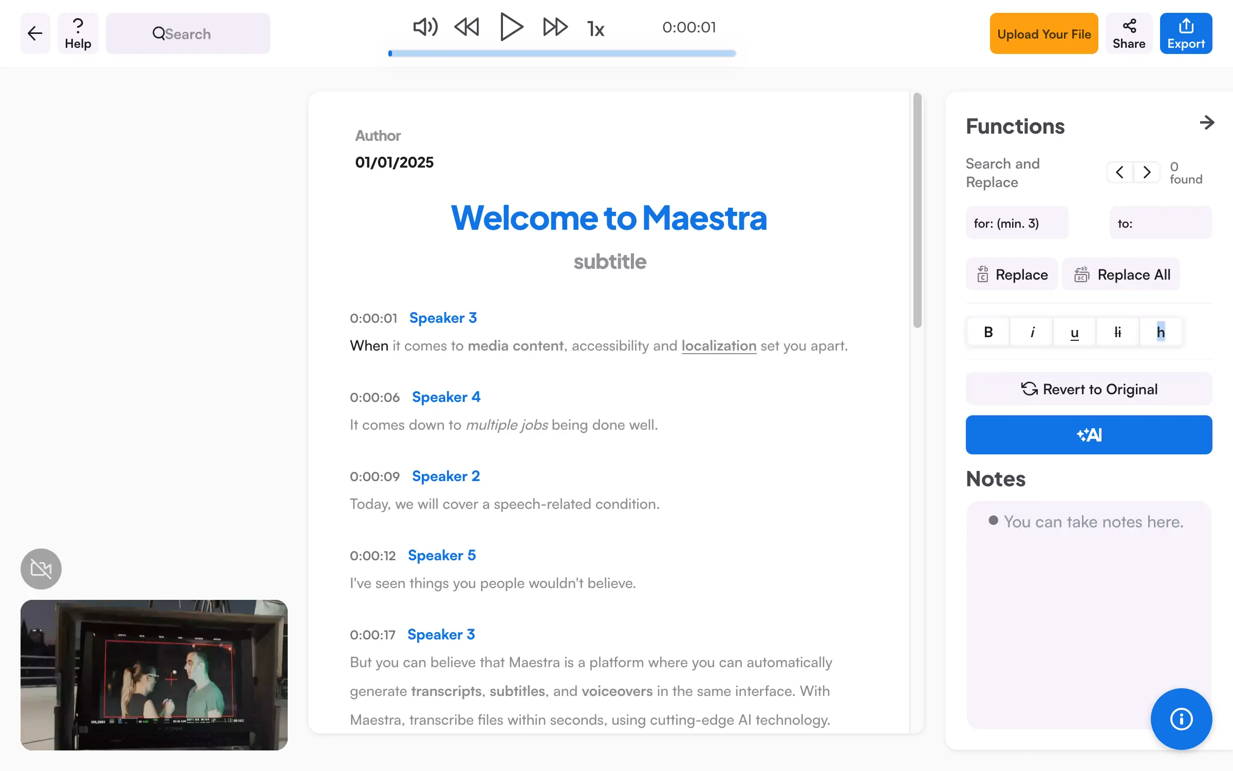 Accurate Video Transcription on Any Device